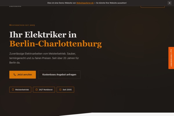 Demo: Handwerker Website